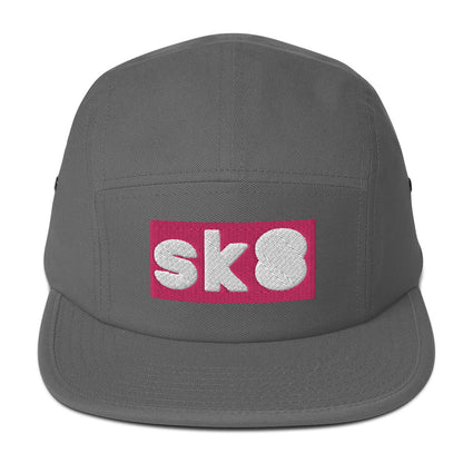 Five Panel Cap in Multiple Colors for Skaters