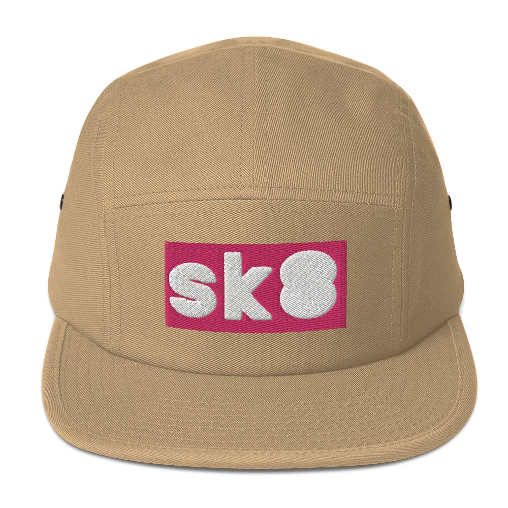 Five Panel Cap in Multiple Colors for Skaters