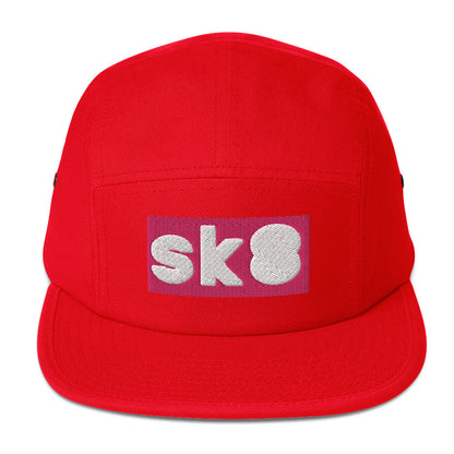 Five Panel Cap in Multiple Colors for Skaters