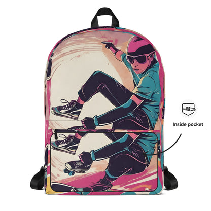 Skater Print Backpack