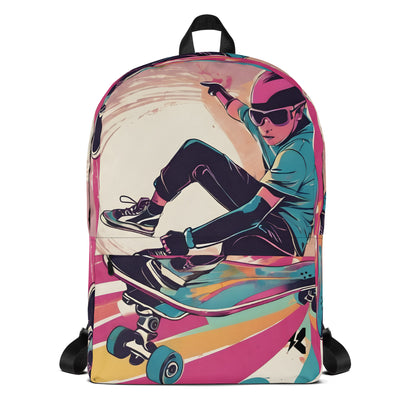 Skater Print Backpack