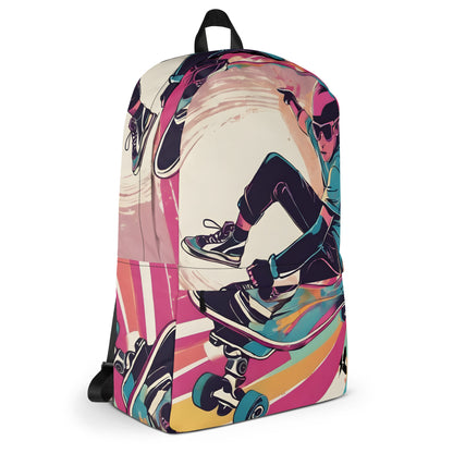 Skater Print Backpack