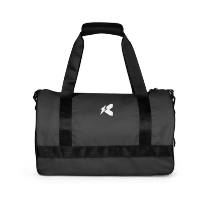 Black print gym bag