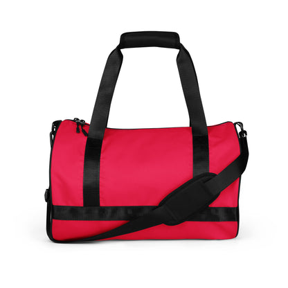 Red print gym bag