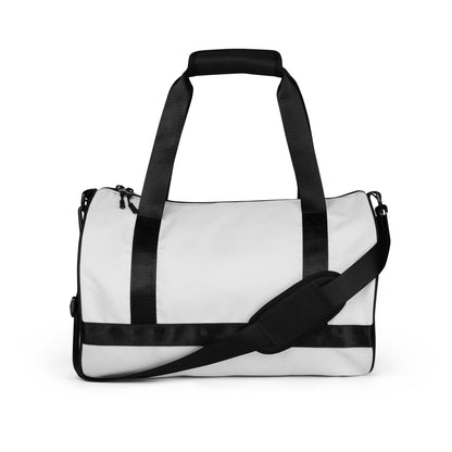 Light Gray Print Gym Bag