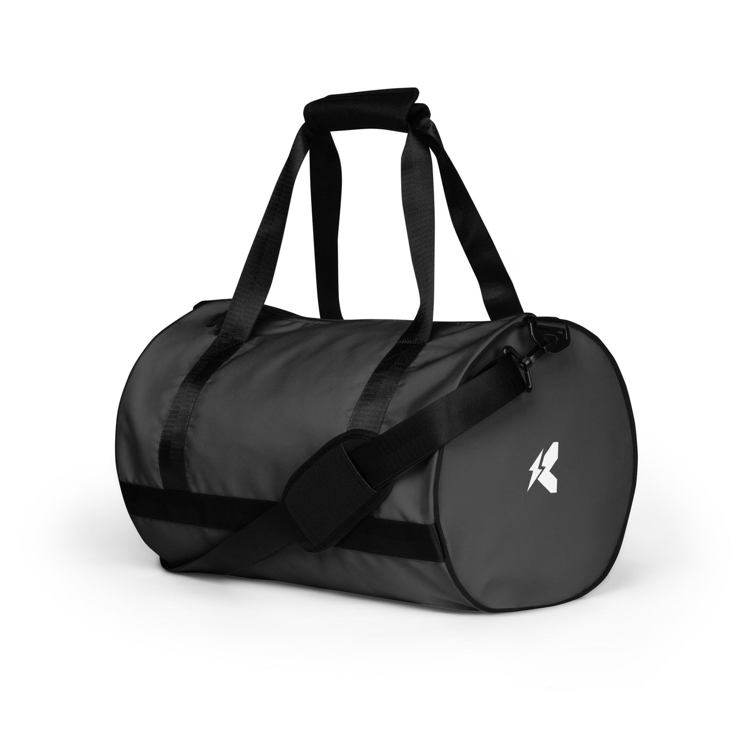 Black print gym bag