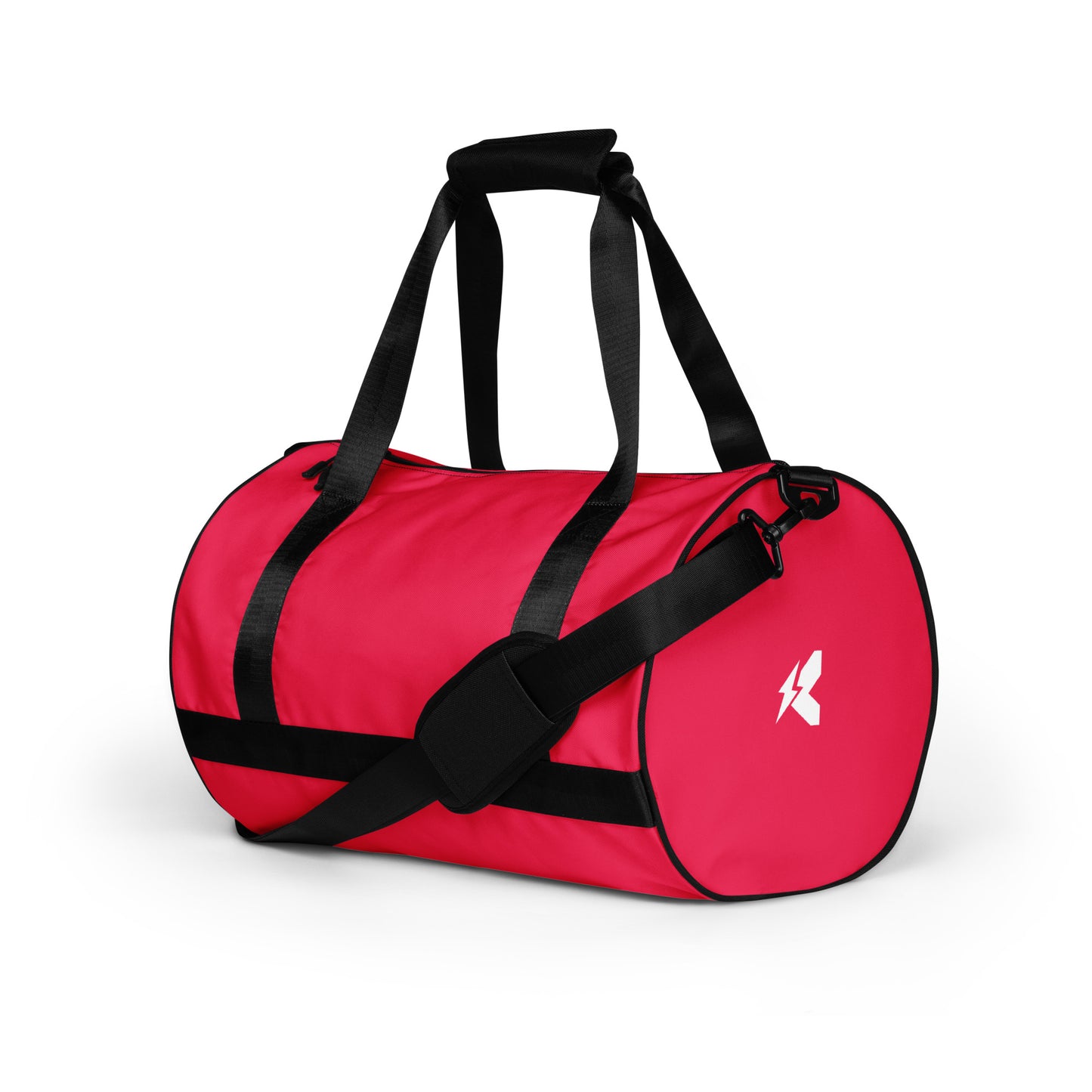 Red print gym bag