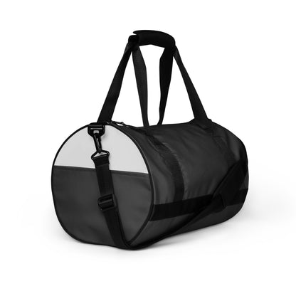 Black print gym bag