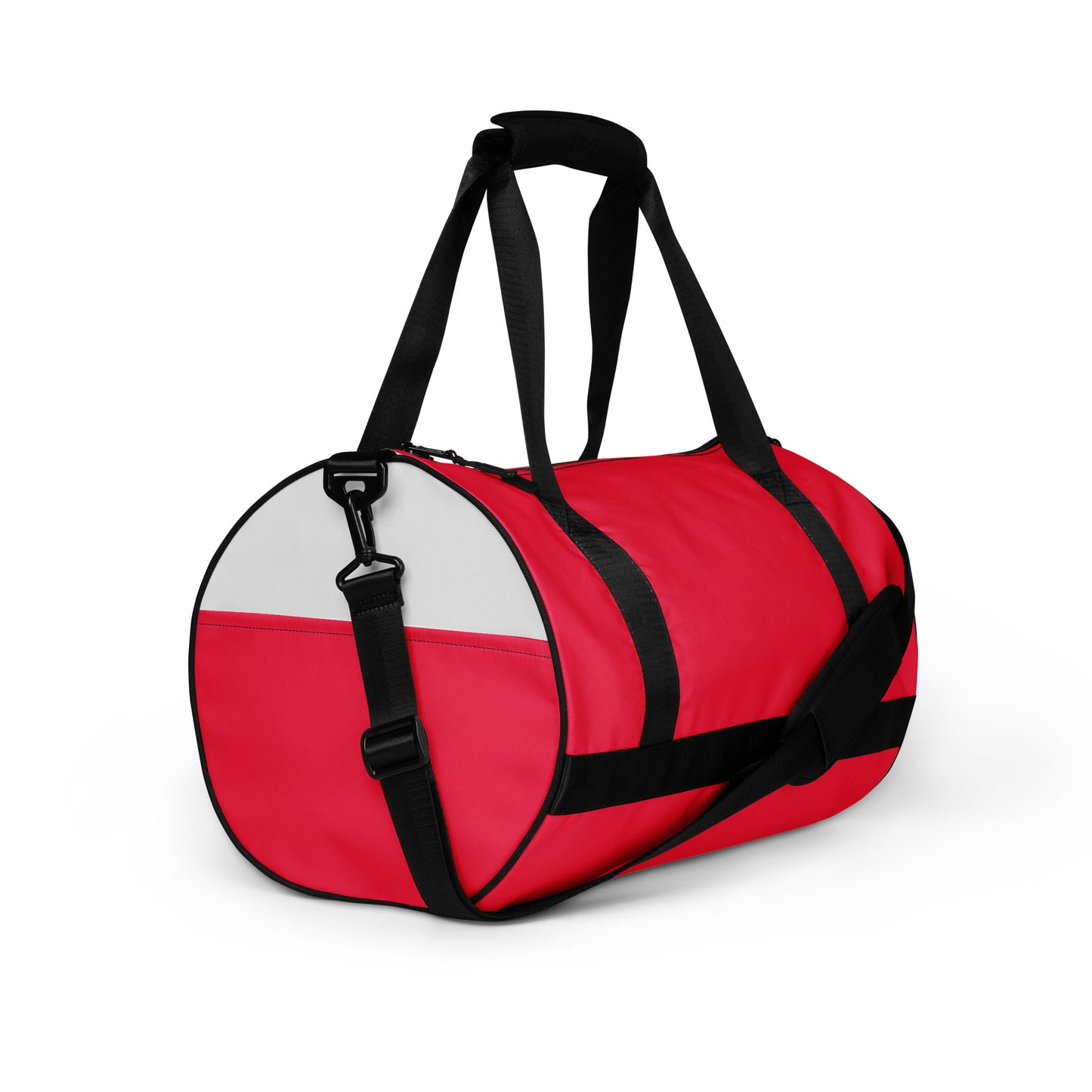 Red print gym bag