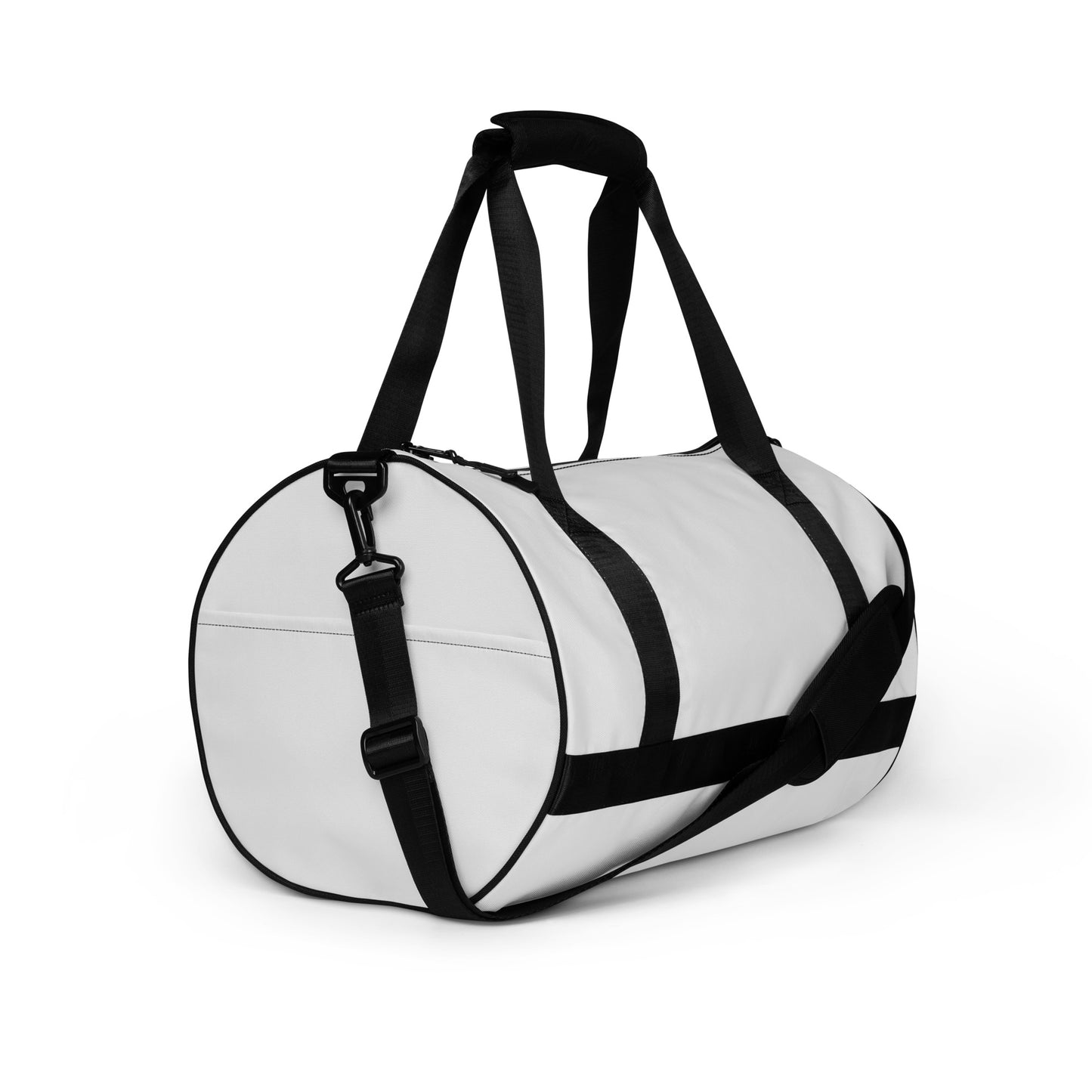 Light Gray Print Gym Bag