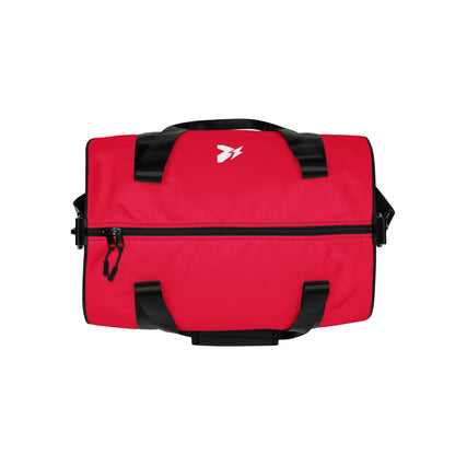 Red print gym bag