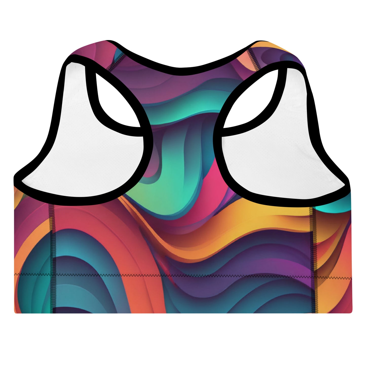 Colorful Padded Sports Bra