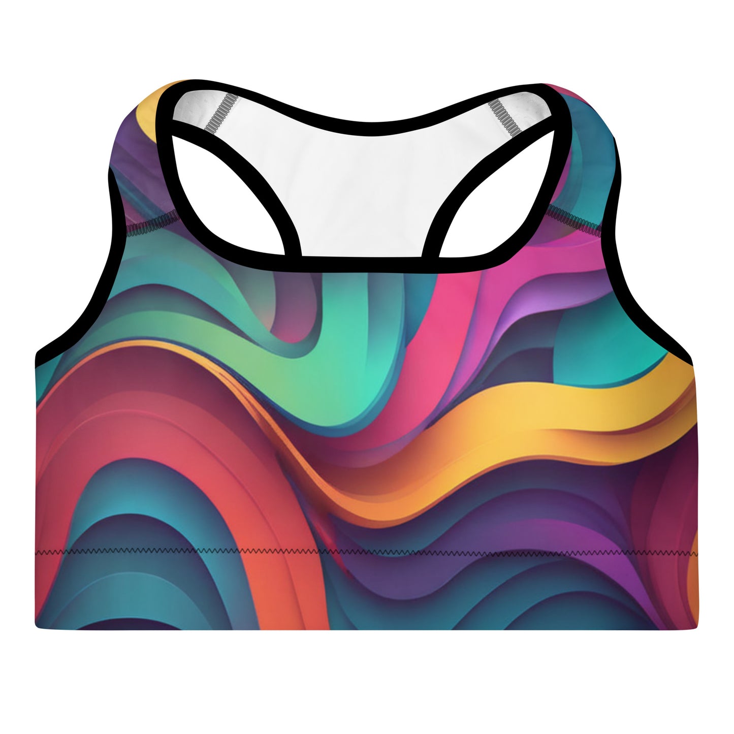 Colorful Padded Sports Bra