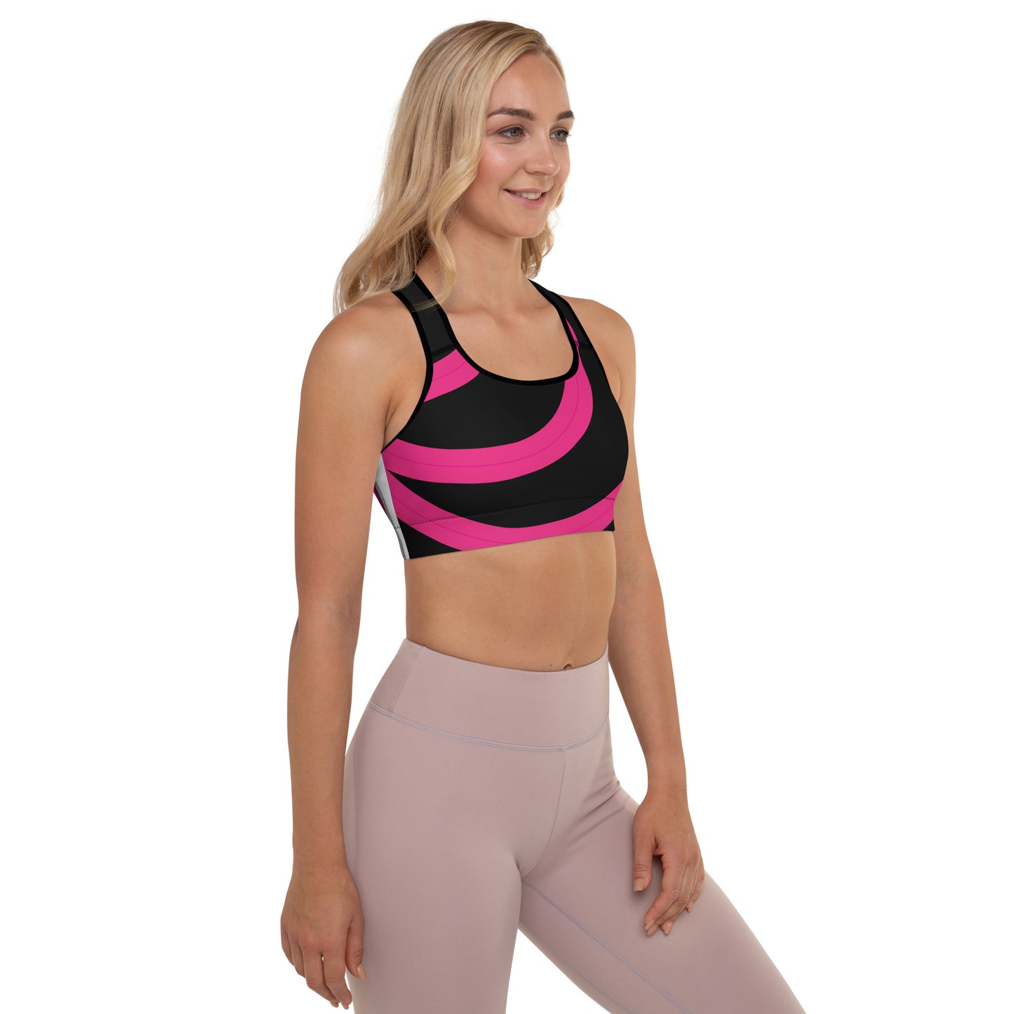 Black Padded Sports Bra Mix and Match