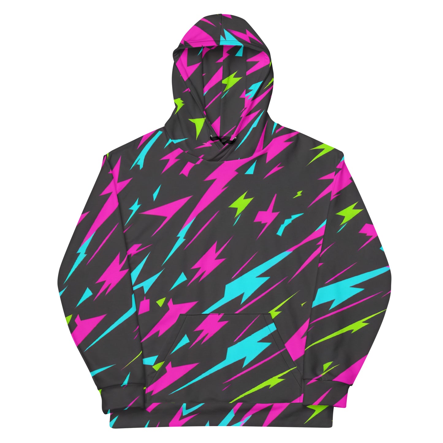 Unisex Hoodie with Crazy Lightning Effect