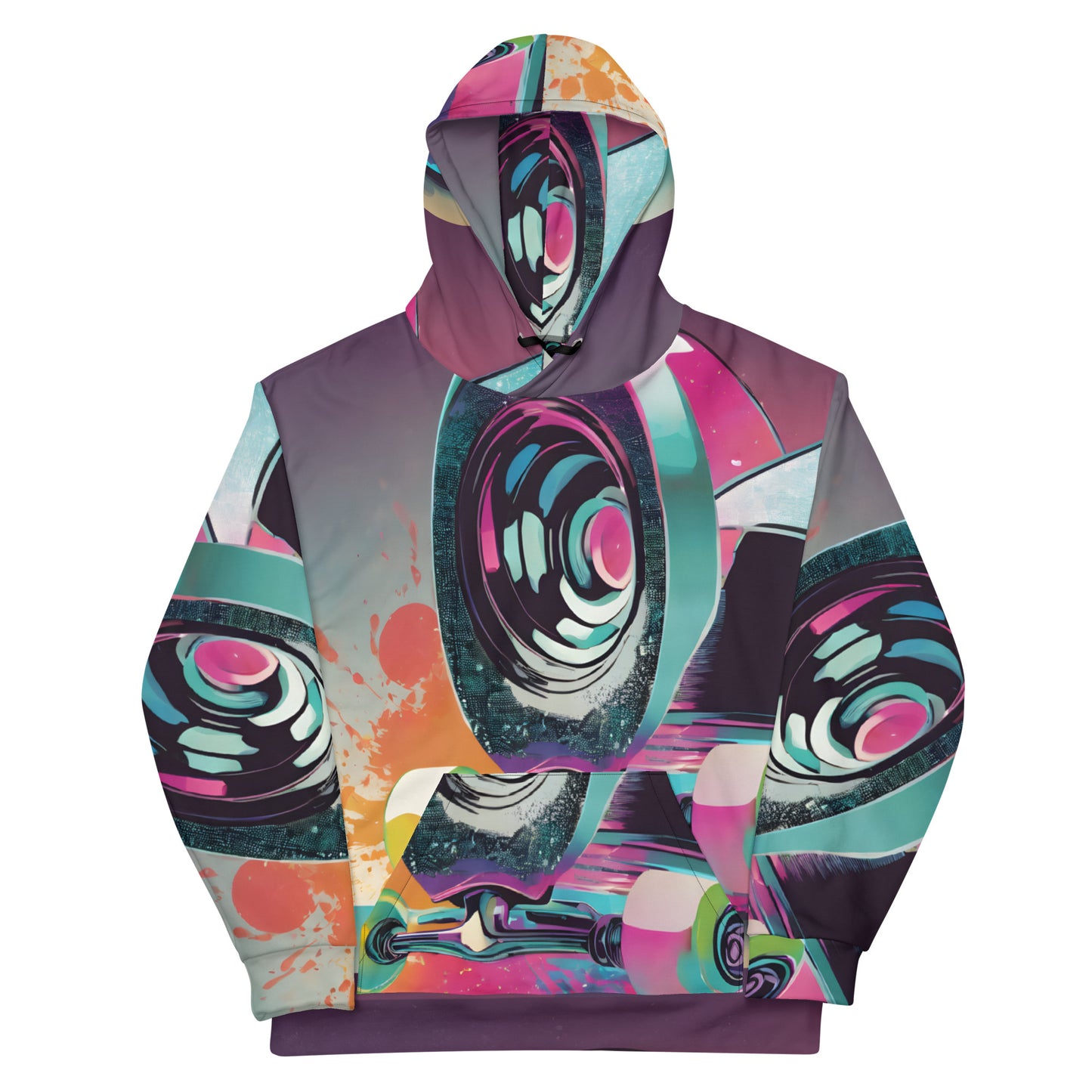 Unisex Hoodie with Shredding Style