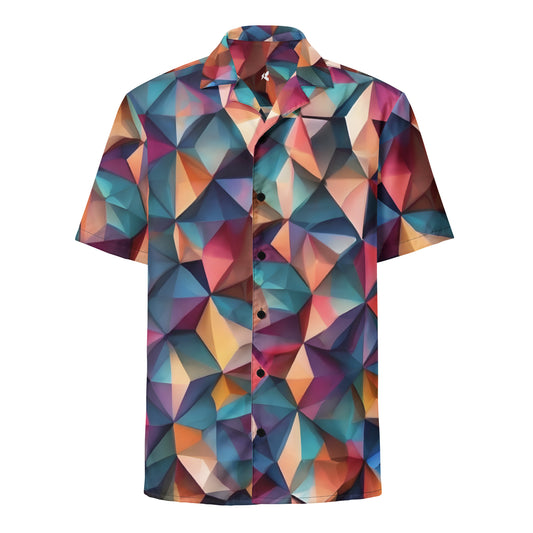 Unisex Superimposed Button Shirt