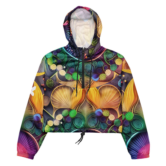 Women's Cropped Windbreaker Holistic Vibes