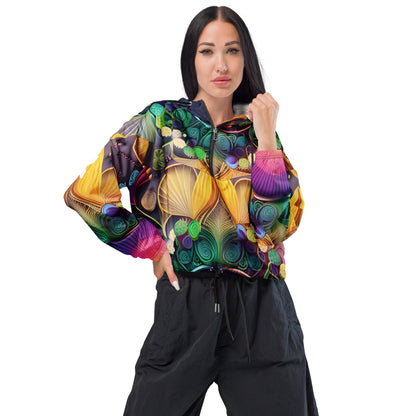 Women's Cropped Windbreaker Holistic Vibes