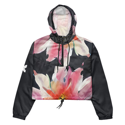 Women's Cropped Windbreaker Floral