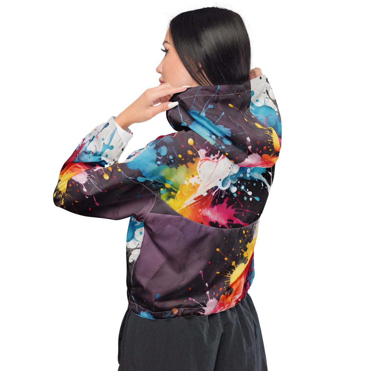 Universe Cropped Women's Windbreaker