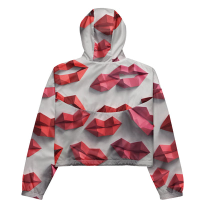 Lips Cropped Women's Windbreaker