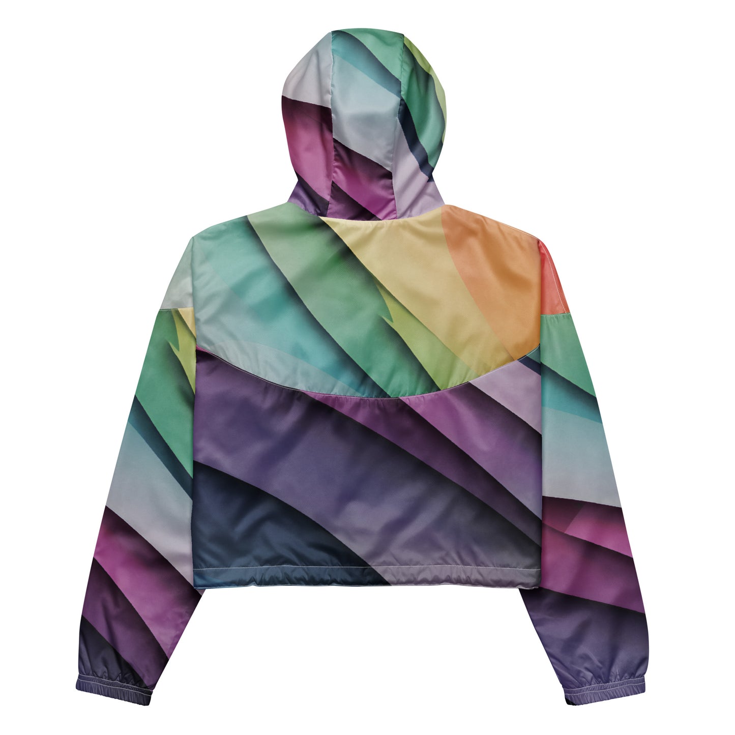 Aqua Cropped Women's Windbreaker