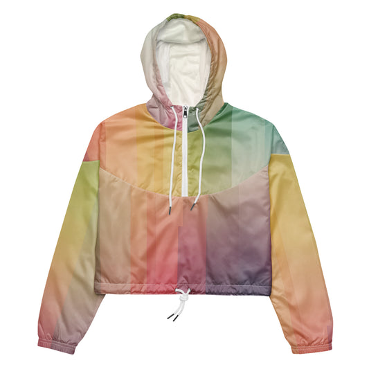 Graffiti Cropped Women's Windbreaker