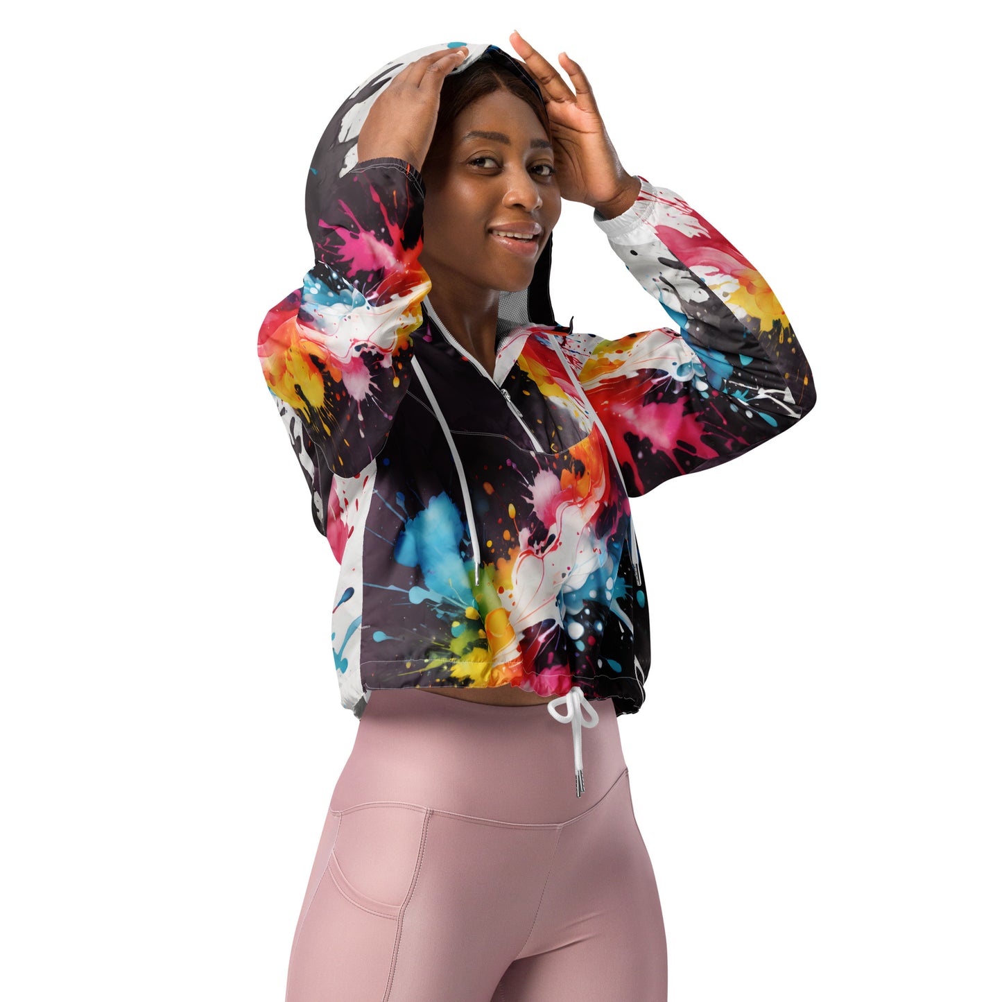 Universe Cropped Women's Windbreaker