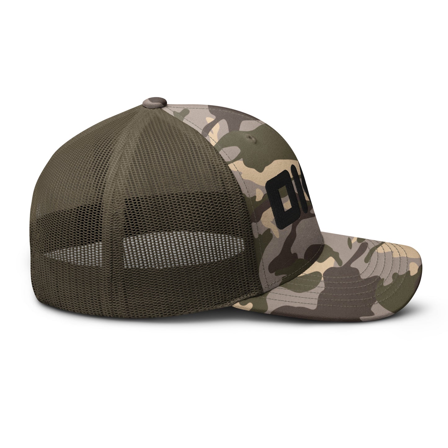 Camouflage trucker hat