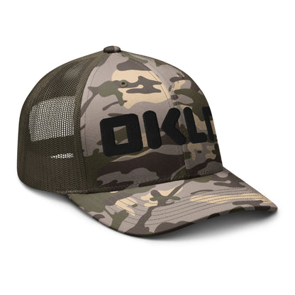 Camouflage trucker hat