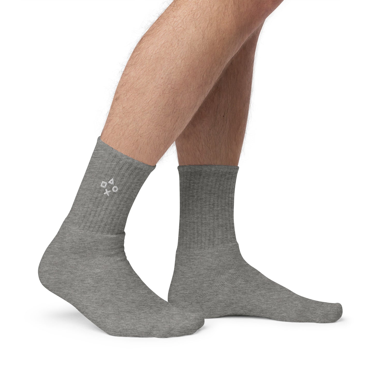 Embroidered game dark mode socks