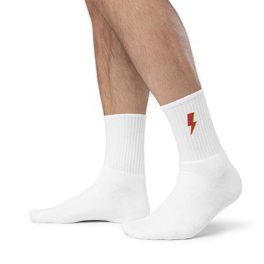 Embroidered Bolt socks