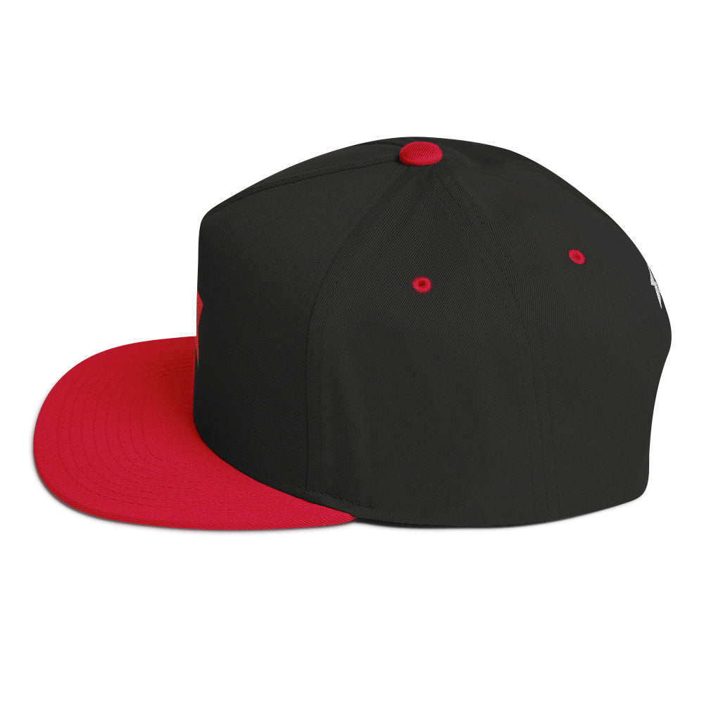 Stylish Embroidered Star Flat Bill Cap