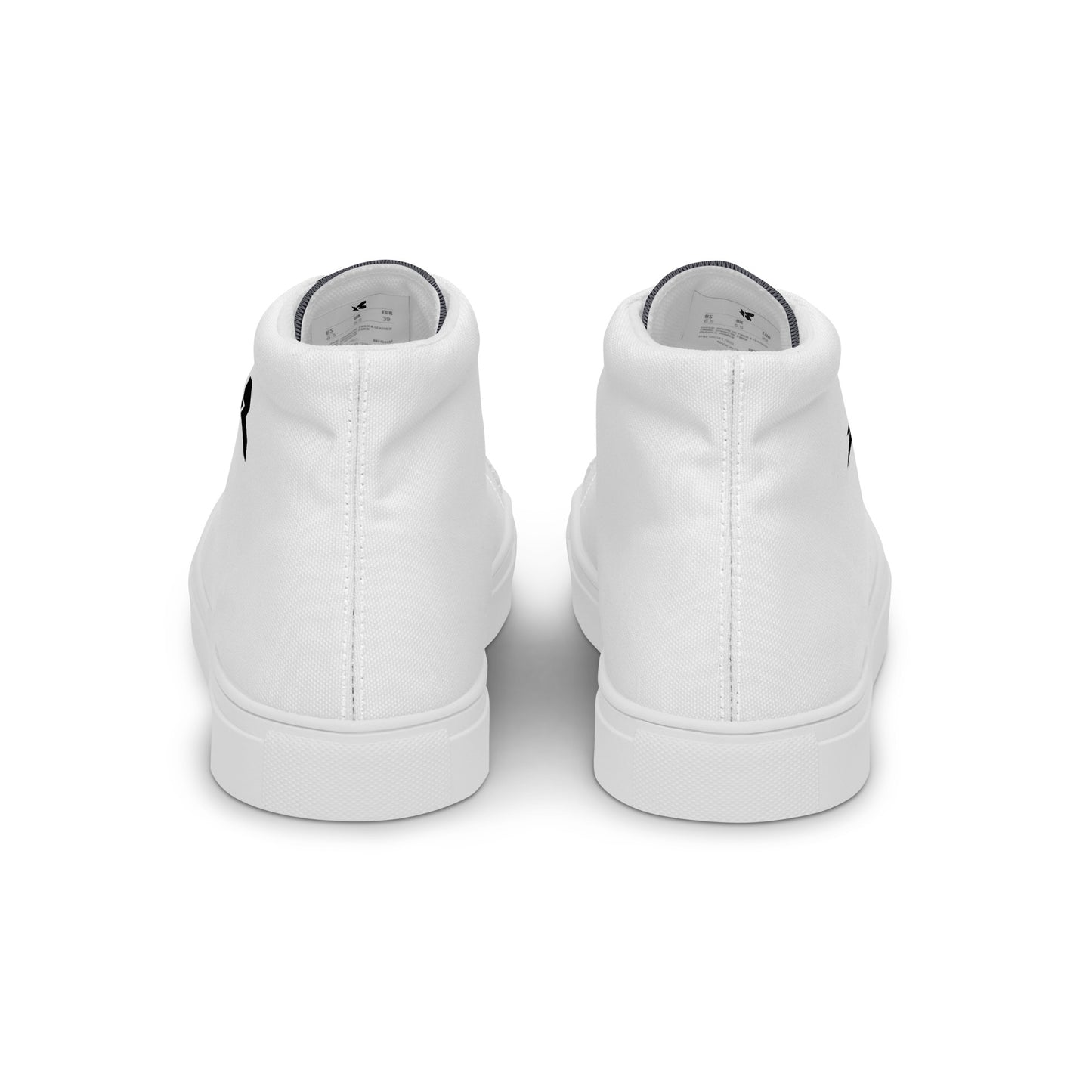 Men’s LK White High Top Canvas Shoes