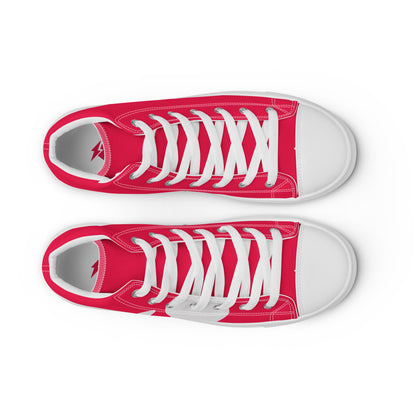 Men’s Red Skate High Top Canvas Shoes