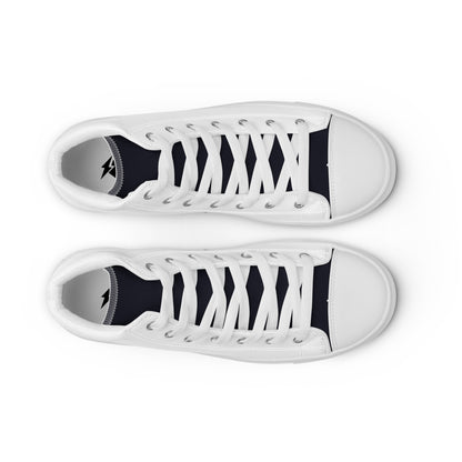 Men’s LK White High Top Canvas Shoes