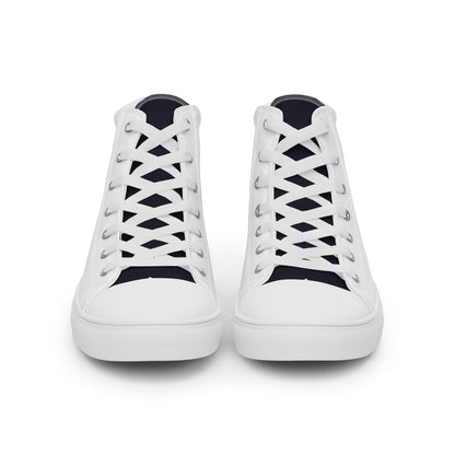 Men’s LK White High Top Canvas Shoes