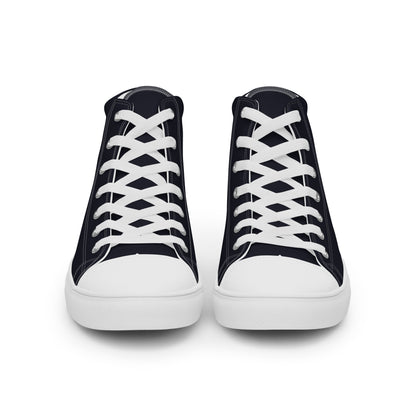 Men’s LK Black High Top Canvas Shoes