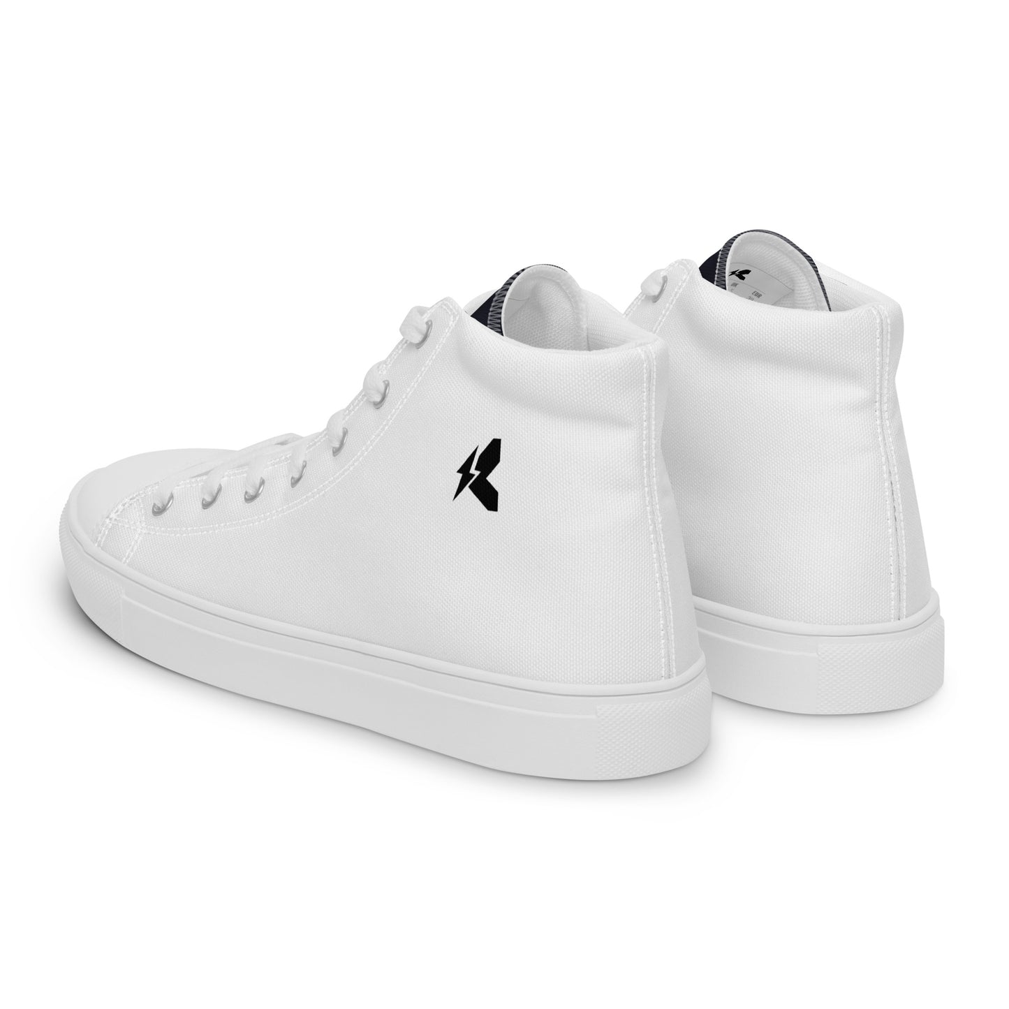 Men’s LK White High Top Canvas Shoes