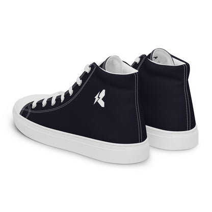 Men’s LK Black High Top Canvas Shoes