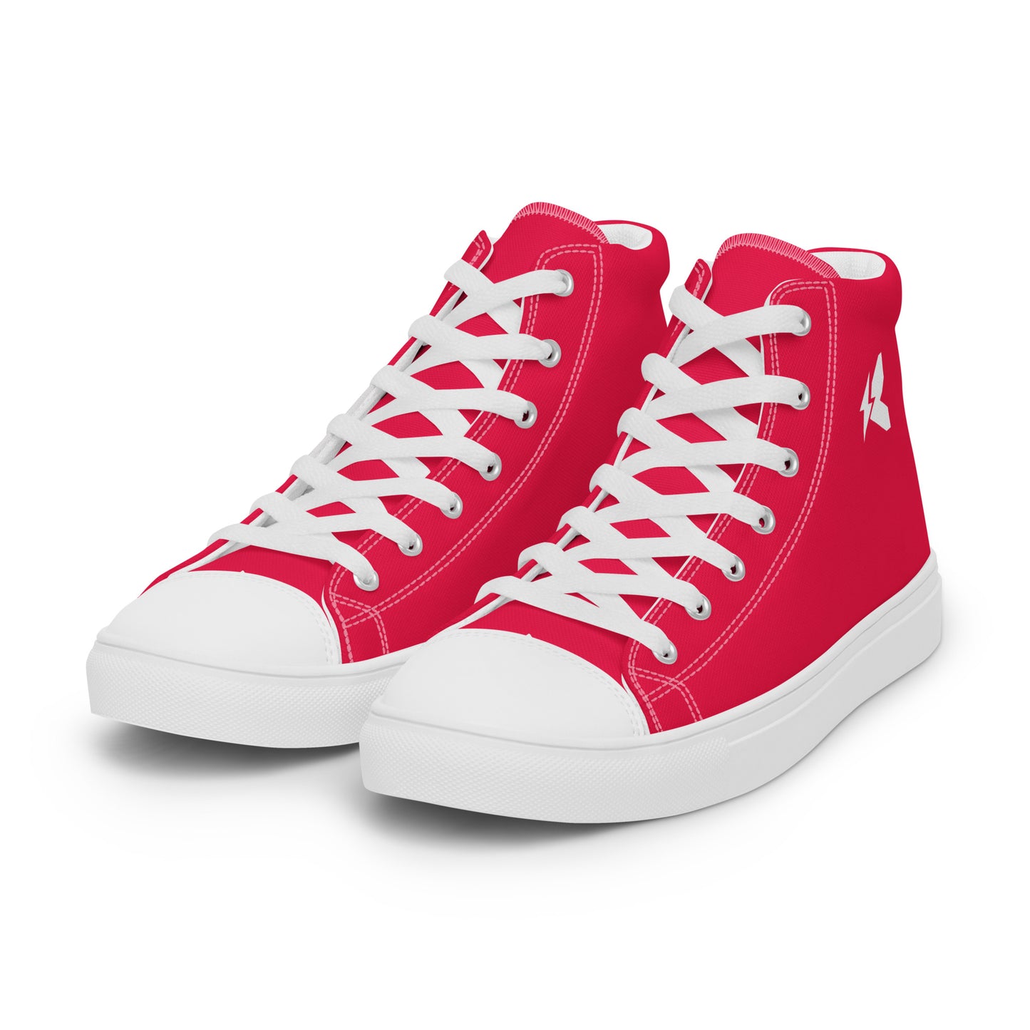 Men’s Red Skate High Top Canvas Shoes