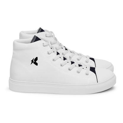 Men’s LK White High Top Canvas Shoes