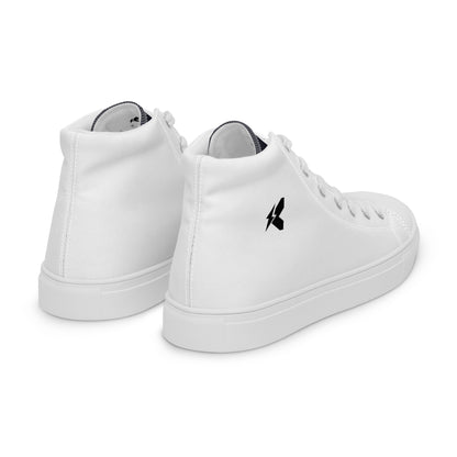 Men’s LK White High Top Canvas Shoes