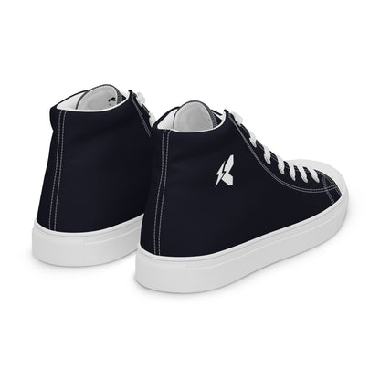 Men’s LK Black High Top Canvas Shoes