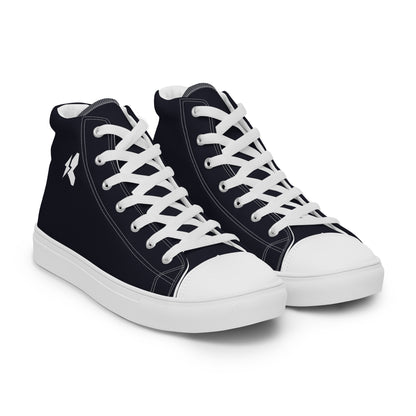 Men’s LK Black High Top Canvas Shoes