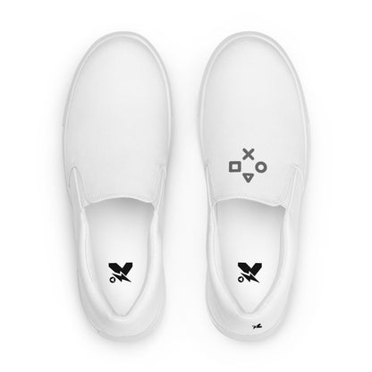 Men’s Gamer Joystick Slip-On Canvas Shoes