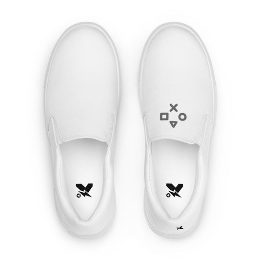 Men’s Gamer Joystick Slip-On Canvas Shoes