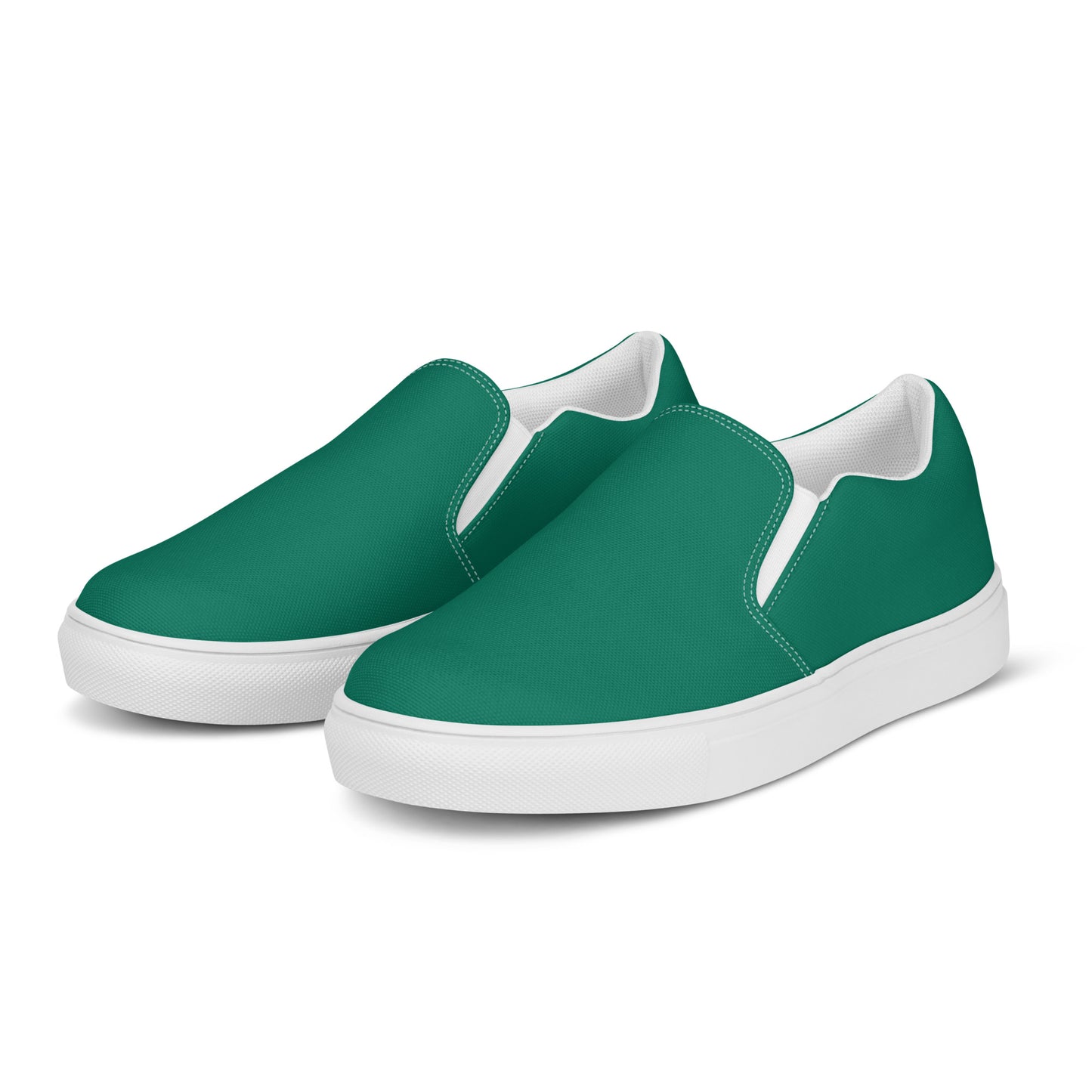 "Men’s LK Green Slip-On Canvas Shoes"