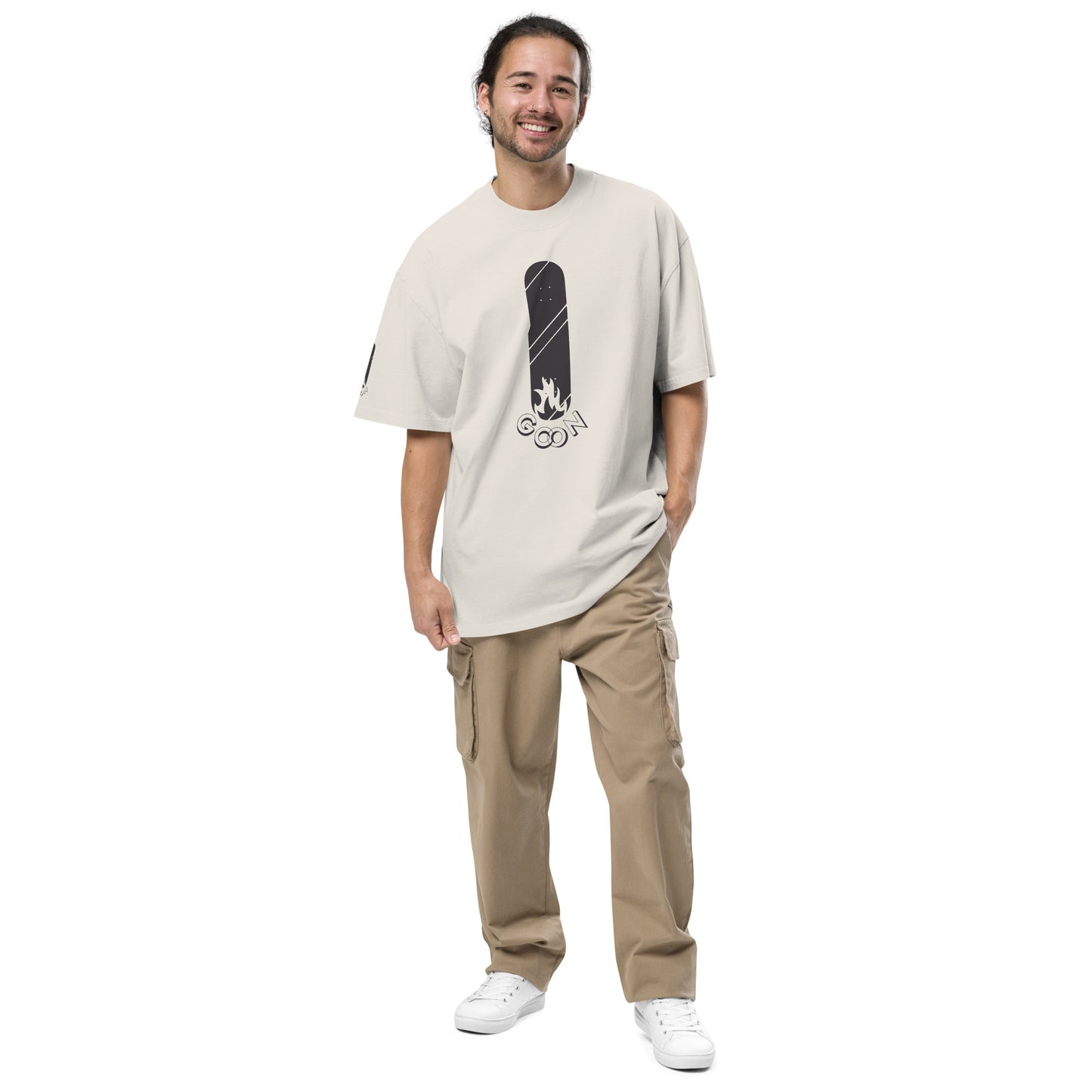 Oversized Faded Skater Style T-Shirt